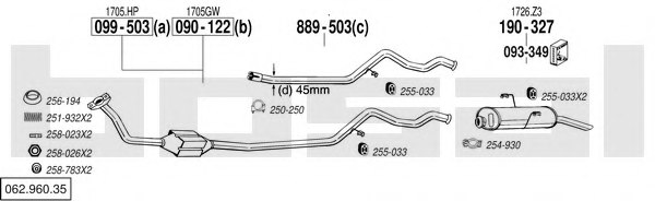 BOSAL 062.960.35 Exhaust System